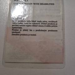 Preukaz ztp, as reported by IKEA Bratislava using iLost