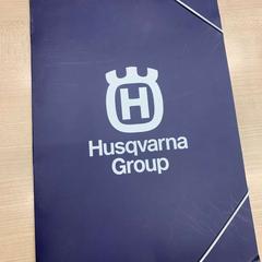 Binder blå Husqvarna group, as reported by IKEA Jönköping using iLost