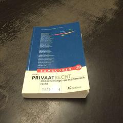 Codex Privaatrecht 2022-23, zoals gemeld door Vrije Universiteit Brussel (VUB) met iLost