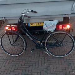 Bizikleta Cortina Zwart, Bagage drager voorop, gisa salatu by Fietsdepot Meierijstad iLost erabiliz