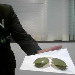 Sunglasses groen, as reported by IJsselland Ziekenhuis using iLost