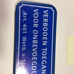 Verkeersbord, segundo informou Gemeente Veenendaal usando iLost