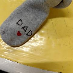 Skarpetka Bébé grise "dad", zgłoszono przez IKEA Lille przy użyciu iLost