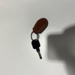 Sleutel sleutel met bruin leren sleutelhanger, segons ha informat Gemeente Ede mitjançant iLost