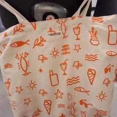 Bag De plage beige et orange, as reported by IKEA Hénin-Beaumont using iLost