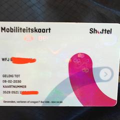 Mobiliteitskaart Shottel, iLost에 보고됨
