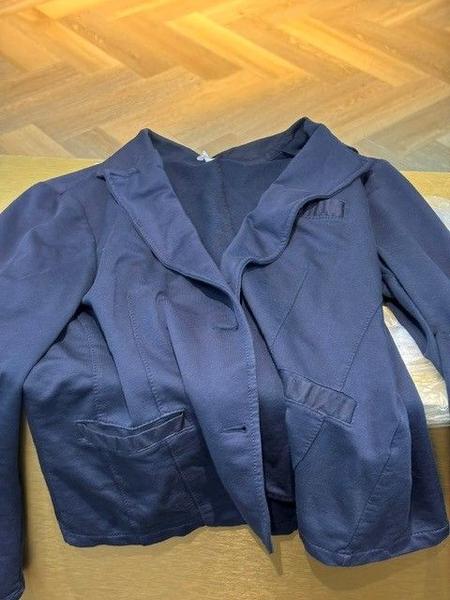 Blazer Donkerblauw, patches op mouwen