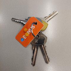 Sleutelbos oranje bonuskaart, amint azt Gemeente Hilversum az iLost segítségével jelentette.