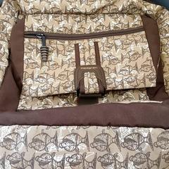 Poltsa - rugzak bruin vispatroon, gisa salatu by Centraal magazijn iLost erabiliz