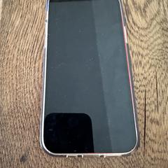 Rode / roze  iphone met transparant hoesje, as reported to iLost