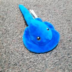 Knuffel Blauwe rog, como reportado por Burgers' Zoo utilizando o iLost