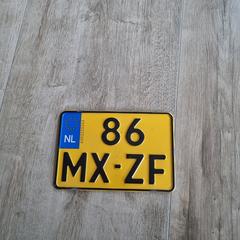 Kentekenplaat, jak zgłoszono do iLost