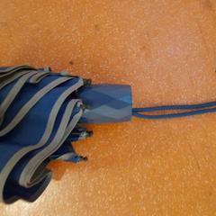 Ombrello pieghevole bleu avec galon gris, come riportato da TCL utilizzando iLost