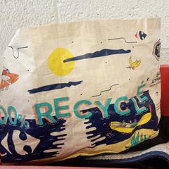 Draagtas 100% recycle, zoals gemeld door Vrije Universiteit Brussel (VUB) met iLost