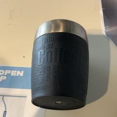 Coffee mug Espresso black mug with silver rim, as reported by Cincinnati Tennis LLC using iLost