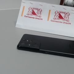 Mobiltelefon Samsung zwart, som rapportert av Gemeente Utrecht ved bruk av iLost