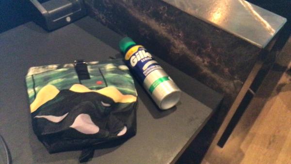 Toilet bag foam