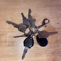 Sleutelbos met 6 sleutels en tag, come riportato a iLost