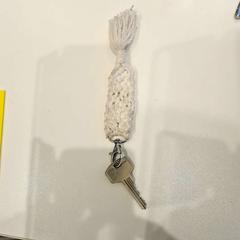 Nyckel Sleutel met sleutelhanger koord, rapporterat av TU/e - Receptie Vector med iLost