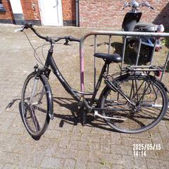 Bicicletta Damesfiets, zwart, Dhaka Talent, come riportato da Fietsdepot Leopoldsburg utilizzando iLost