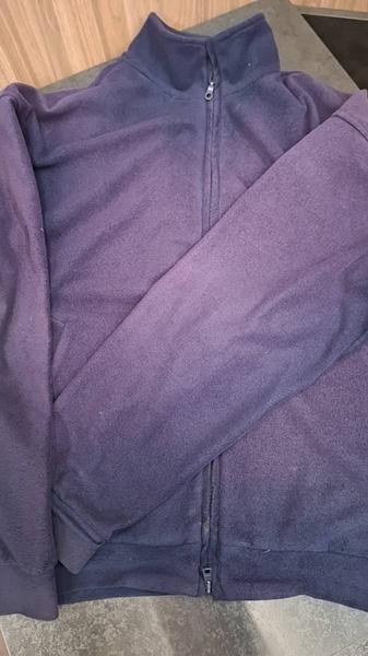 Sweatjack heren donkerblauw