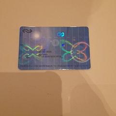 Visittkort Blue, som rapportert av Van der Valk Hotel Schiphol ved bruk av iLost