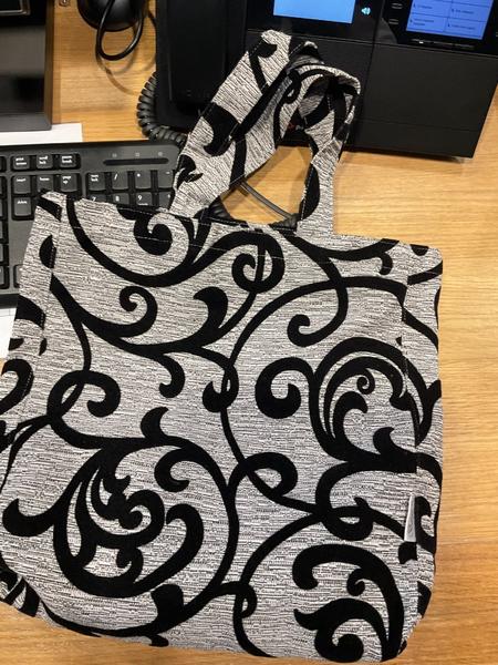 Torba Zwart grijs ornament