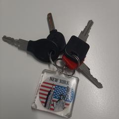 Sleutelbos Diverse sleutels met hanger New York, amint azt Gemeente Gooise Meren az iLost segítségével jelentette.