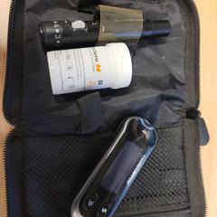 Tasje met testmatriaal voor diabetes, como reportado por Feyenoord Rotterdam utilizando o iLost