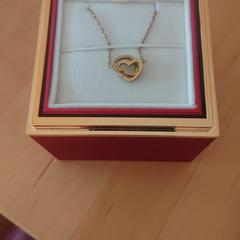 Rode doos met een hartvormige juwelenketting, iLost에 보고됨