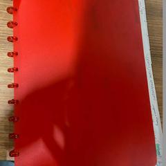 Collegeblok Red notepad ring book, zoals gemeld door Vrije Universiteit Brussel (VUB) met iLost
