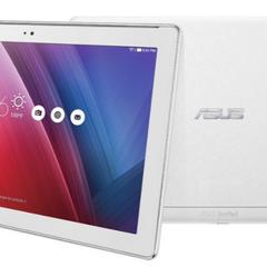 Witte Asus Tablet in een zwart lederen hoes