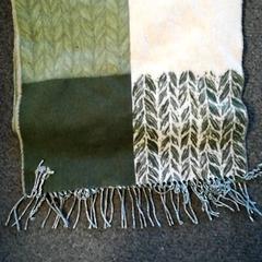 Shawl Groen beige blaadjes print, as reported by Burgers' Zoo using iLost