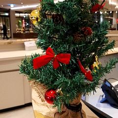Kerstboom Met gouden en rode kerstballetjes, as reported by Van der Valk Hotel Schiphol using iLost