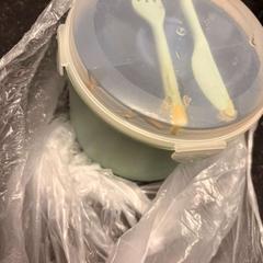 Food container green, as reported by Ramada by Wyndham Amsterdam Airport Schiphol using iLost