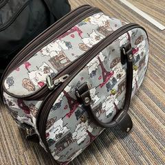 주말 가방 1x zwart en 1x met print, iLost를 사용하여 Gemeente Ede에 보고됨