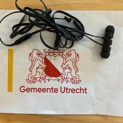 Oordopjes Zwart, segundo informou Gemeente Utrecht usando iLost