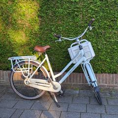 Een witte meisjefiets, merk gazelle, segons s'ha informat a iLost