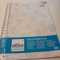 Taccuino blauw/wit, come riportato da Cursus en vergadercentrum Domstad utilizzando iLost