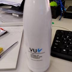 Waterfles, zoals gemeld door Vrije Universiteit Amsterdam met iLost