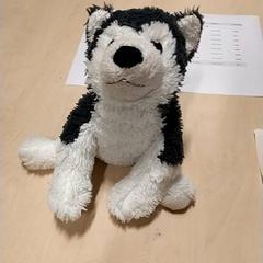 Leksak Hond, grijs wit, rapporterat av IKEA Zwolle med iLost