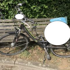 Bicykel zwart-groene vrouwenfiets Venturelli, ako bolo nahlásené Festivals Werchter pomocou iLost