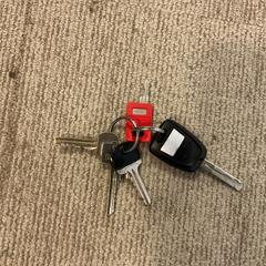 Keychain 5 sleutels, waarvan 1 autosleutel, as reported by Gemeente Alkmaar using iLost