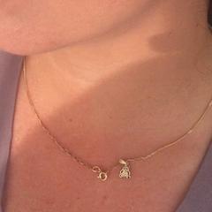 goud ketting met een panda hanger / gold necklace with a panda pendant