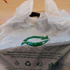 Plastic zak wit, gisa salatu by Centraal magazijn iLost erabiliz