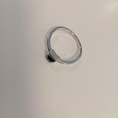 Prsten zilverkleurige ring met zwarte steen, jak nahlášeno HU Amersfoort pomocí iLost
