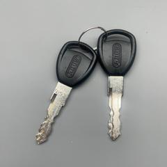 Cykelnycklar Abus fietssleutels, rapporterat av Universiteitsbibliotheek Universiteitskwartier med iLost