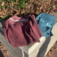 Fjall raven trui in Crisp tas, segundo informou a iLost