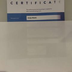 Certificaat, zoals gemeld door Room Mate Bruno met iLost