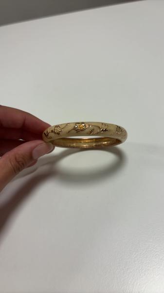 Bracelet Wit met bloemen